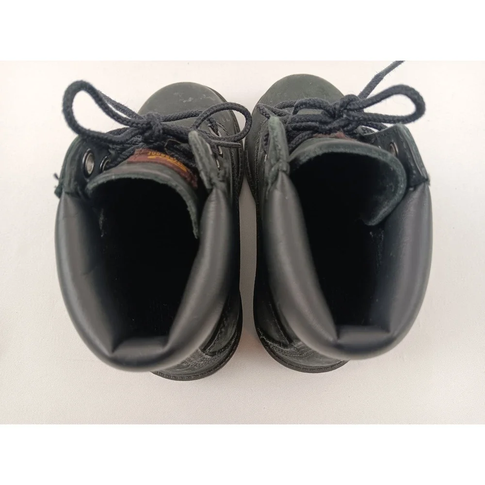 Kids Black Timberland Lace Up Ankle‎ Boots Size 8